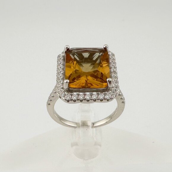 Elegant Emerald Cut Lab Created Sultanite Ring - Beautiful Detailing!  Size 6 - Picture 6 of 16
